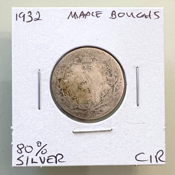 1929, 1930, 1931 & 1932 Canada Silver 4 x 25¢ Coins! - Picture 9 of 13